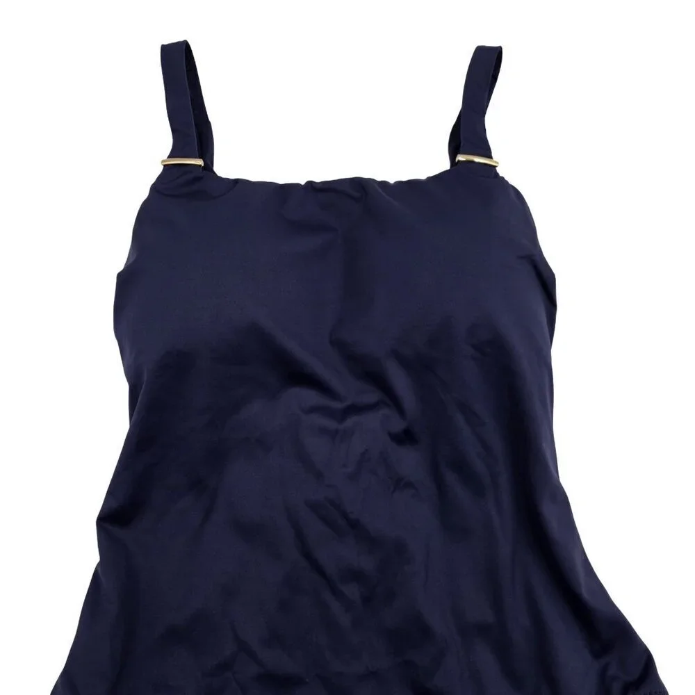 NWT Women's - La Blanca Luxe Tummy Control One Piece Swimsuit, Size 16